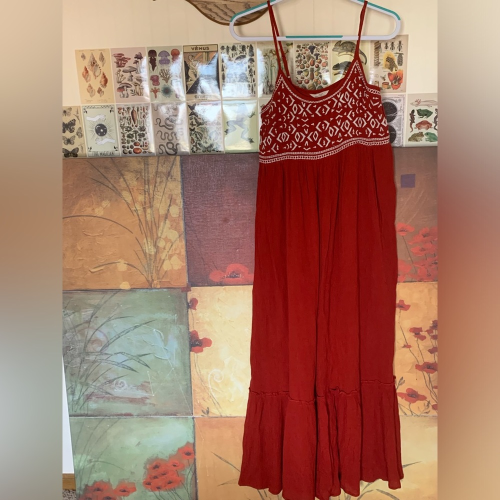 Sim & Sam Floor-length Red Dress